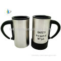 stainless steel leak proof travel coffee mug with logo